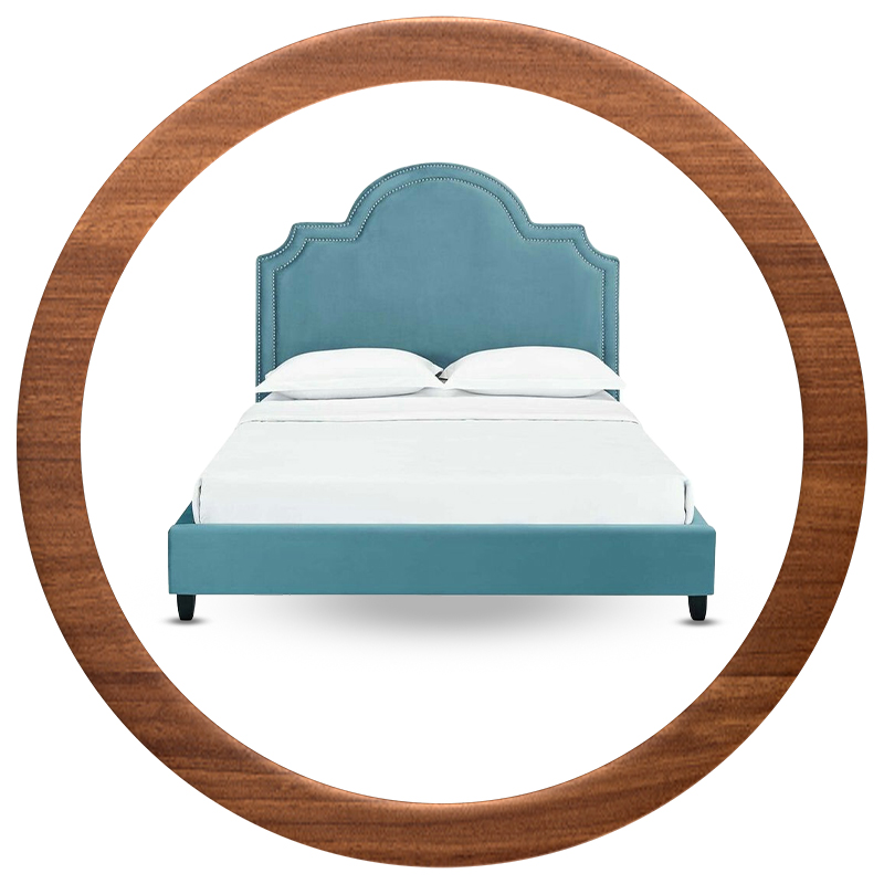 تخت خواب چوبی و ام دی اف